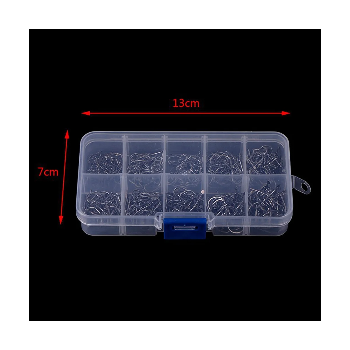 

500 Pcs Fishing Hooks Set High Carbon Steel Barbed Fishhooks for Saltwater Freshwater Fishing Gear(Golden)