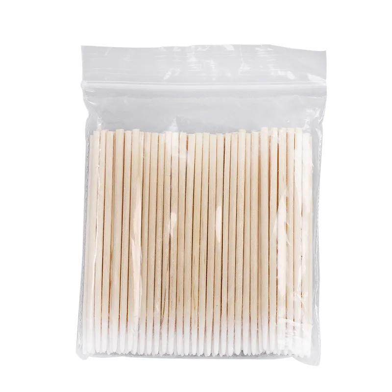 

100pcs/bag Wooden Cotton Swab Cosmetics Microblading Makeup Health Medical Ear Jewelry Clean Sticks Buds Tip 7/10cm Do Wholesale