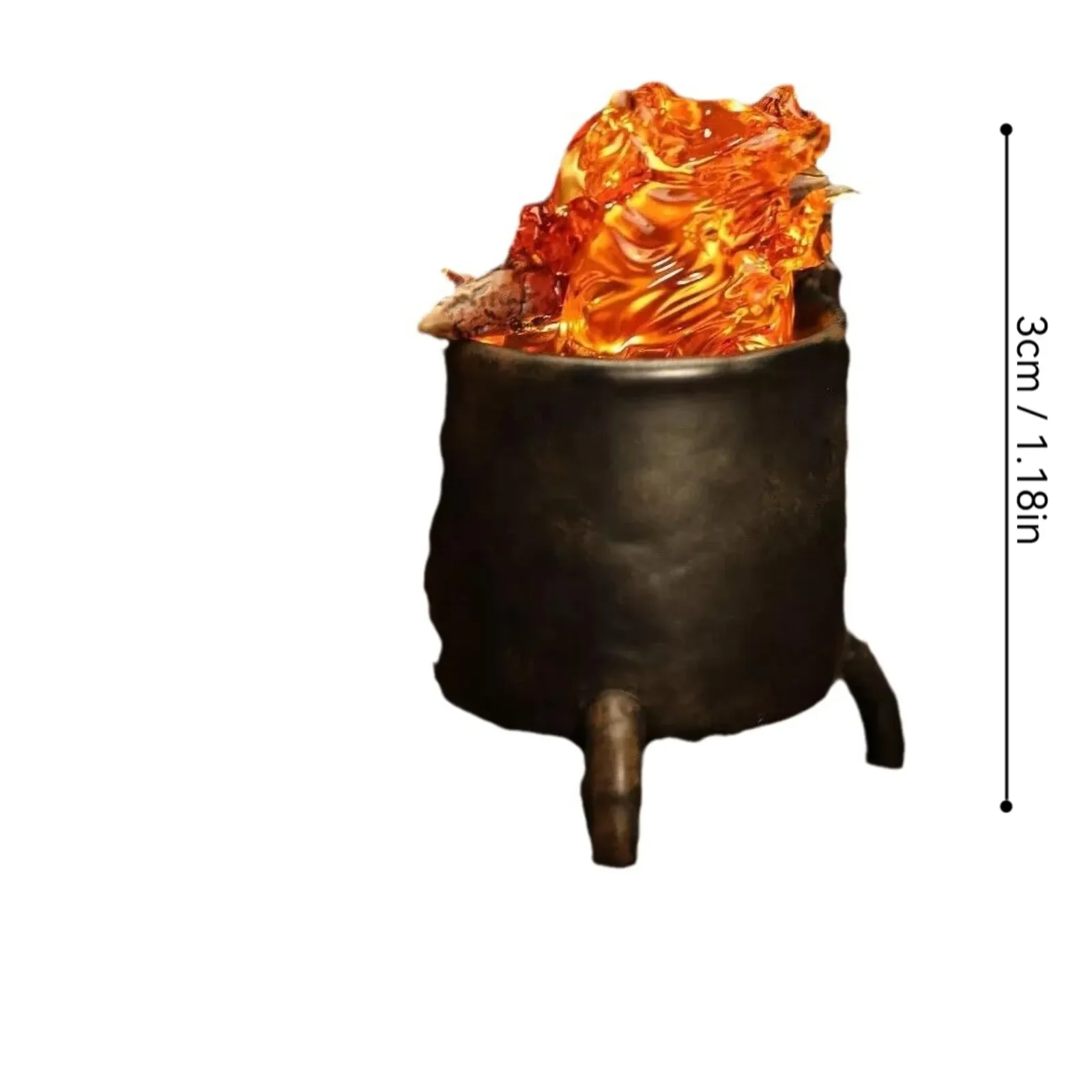 3d пламя Casifa ночник статуя из смолы для украшения дома на Хэллоуин в подарок