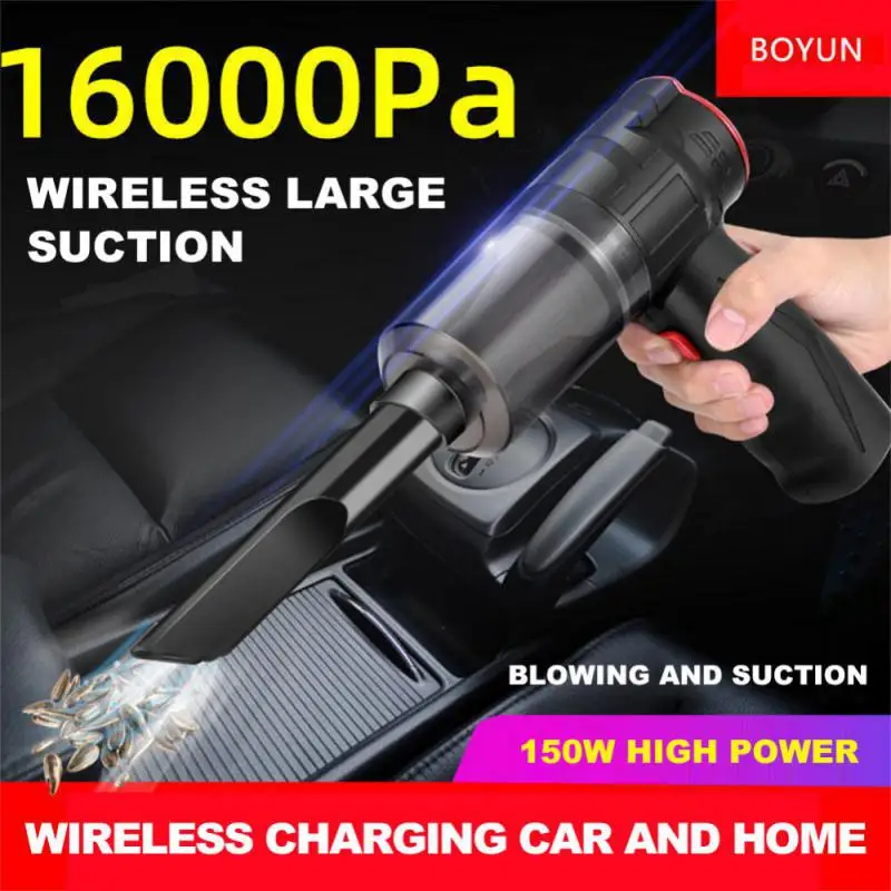 Купи 16000Pa 150W Wireless Car Vacuum Cleaner Portable Powerful Suction Wet And Dry Smart Cordless For Home Mini Vacuum Cleaner за 475 рублей в магазине AliExpress