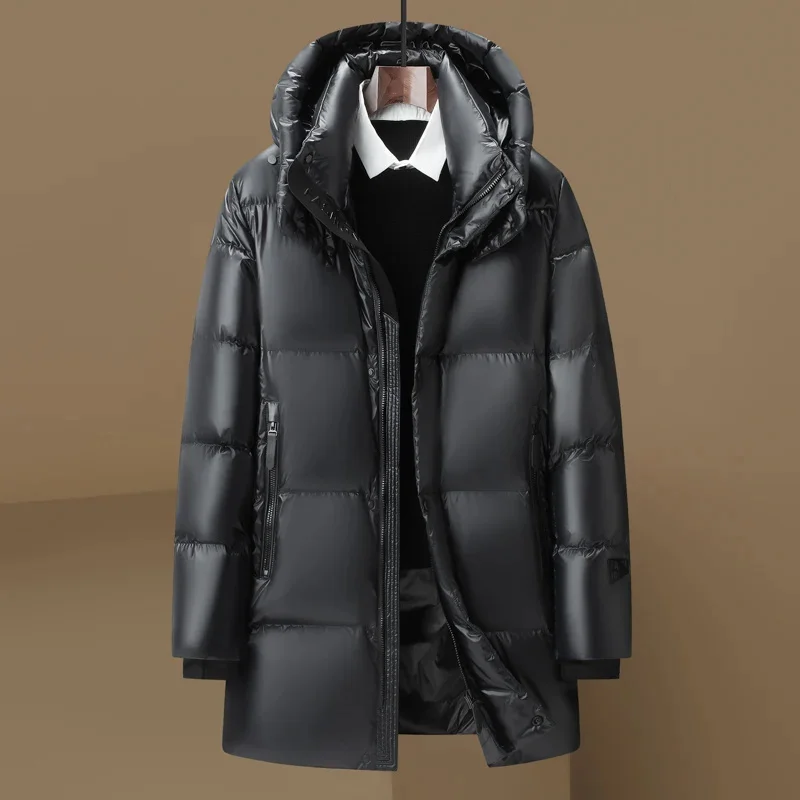

2023 new arrival winter jacket 90% white duck down jackets men,mens fashion thicken warm parkas trench coat size XXS-4XL