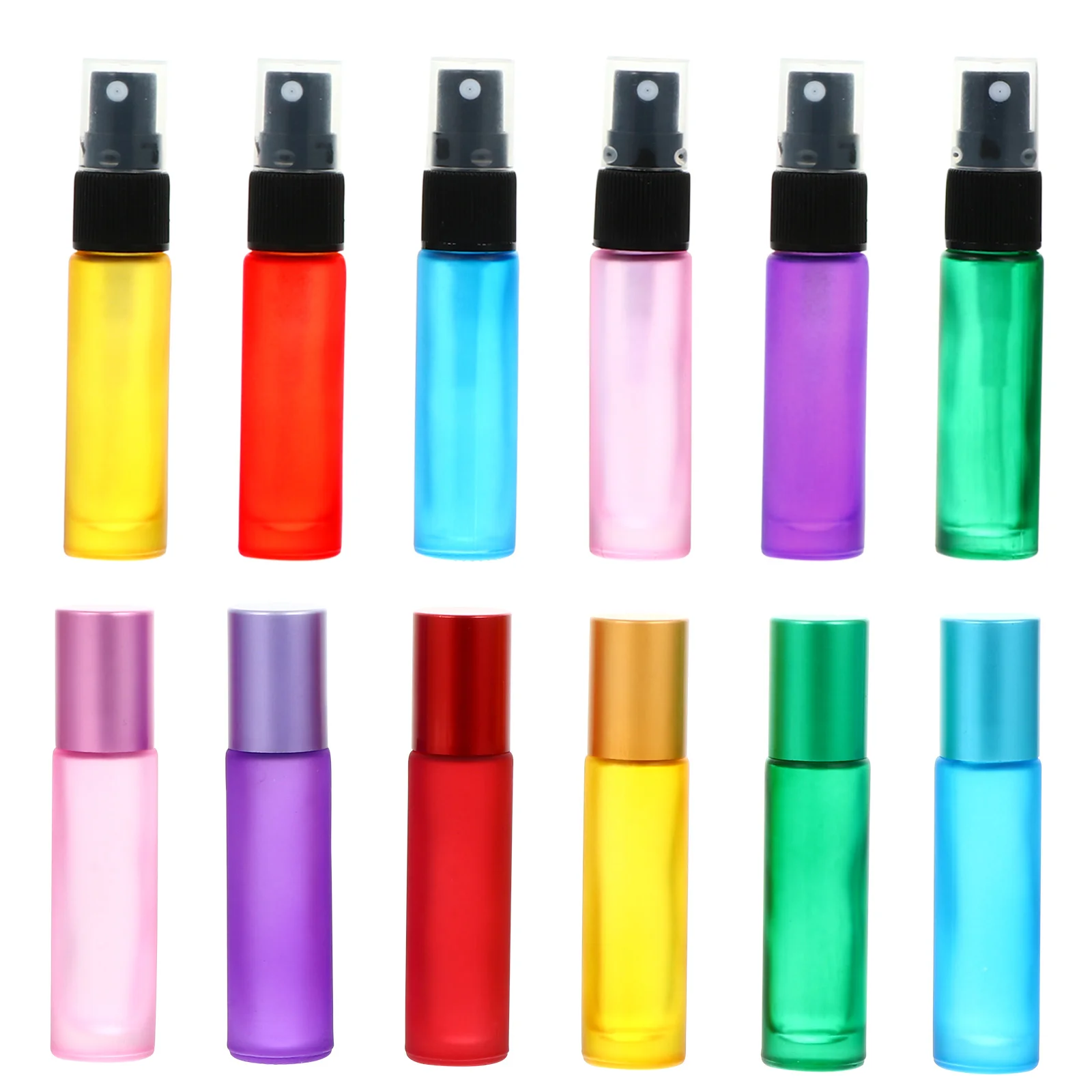 

1 set of Colorful Small Roller Bottles for lotion Perfumes