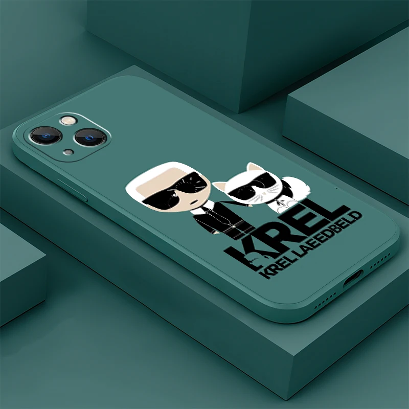 

Germany Designer Ka-rl Lager-feld Phone Case For iPhone 11 14 13 12 Pro MAX 12 13 Mini X XS Max XR 7 8 14 Plus Origin Back Cover