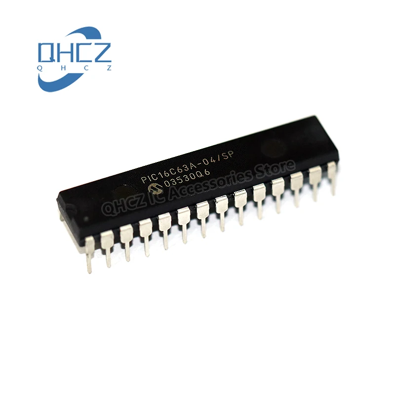 5pcs PIC16C63A-04/SP PIC16C63A 16C63A SPDIP-28 New Original Integrated circuit IC chip Microcontroller Chip MCU In Stock