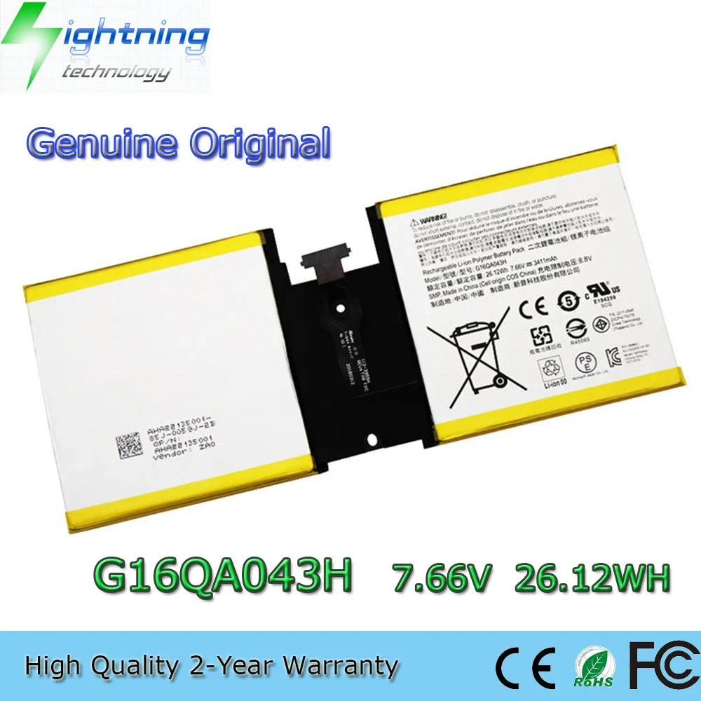 Совершенно новый оригинальный аккумулятор для ноутбука G16QA043H 7 66 В 26 12 Втч