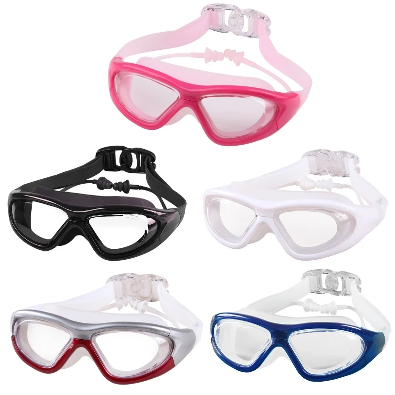 

Очки для плавания для мужчин и женщин, профессиональные спортивные очки с защитой от запотевания, с УФ-защитой, регулируемые и водонепрониц...