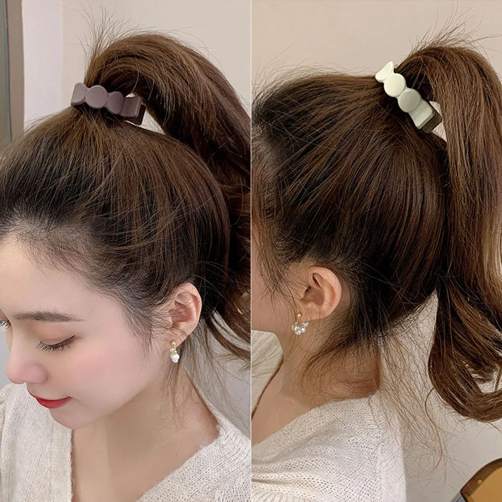 

Frosted Party Temperament Fashion Design Women Hair Accessories Korean Style Hair Wear High Ponytail Clip Vertical Clip