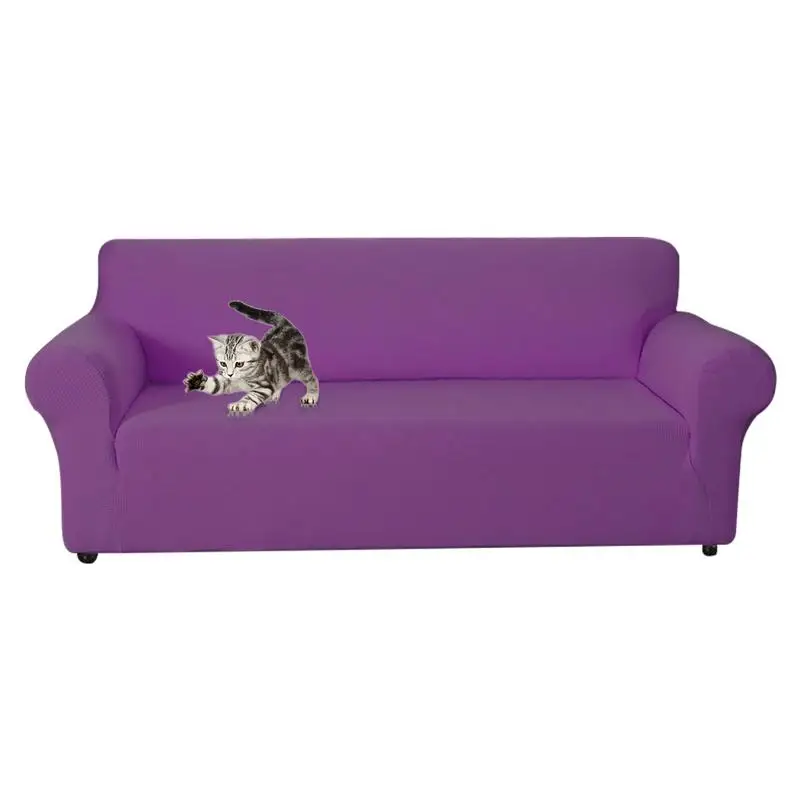 

Solid Color Sofa Covers For Living Room 2 Seaters Sofa Slipcovers Couch Cover For L-shape Sofa Armless Sofa Futon Sofa