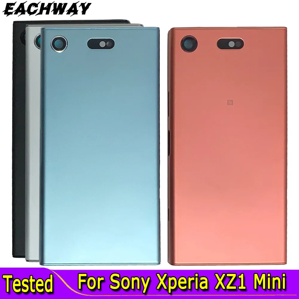 Задняя крышка батарейного отсека, задняя крышка для Sony Xperia XZ1 Compact, задняя крышка, Сменный Чехол для Sony Xperia XZ1 Mini с линзой cкремнера