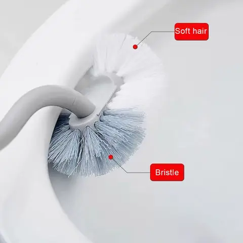 Щетка для унитаза Home S пластиковая белая