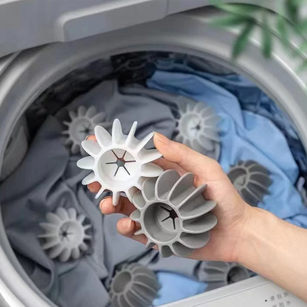 

Silicone Laundry Scrubbing Balls Gray and White Color Tangle-Free Washer Balls Enhance Your Machine Cleaning Power PR Sale