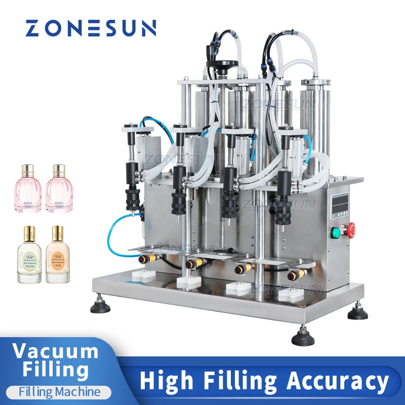 

ZONESUN Desktop Semi-Automatic Vacuum Liquid Perfume Water Bottle Vial Filling Machine