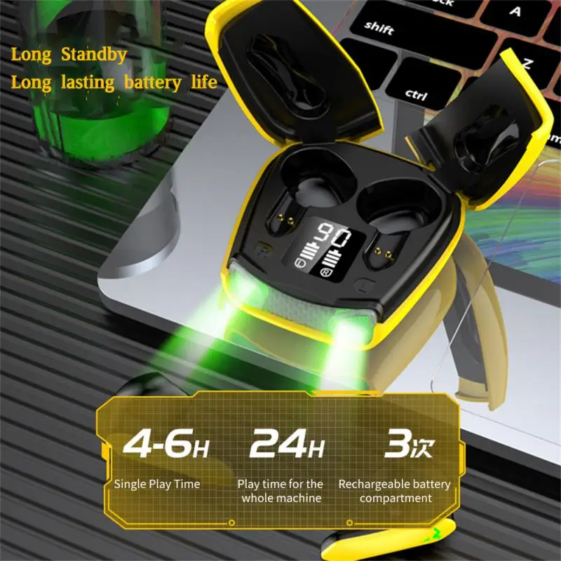 

Music Headphones In-ear E-sports Game Headset Touch Control Earphones For Sports With Digital Display Noise Reduction