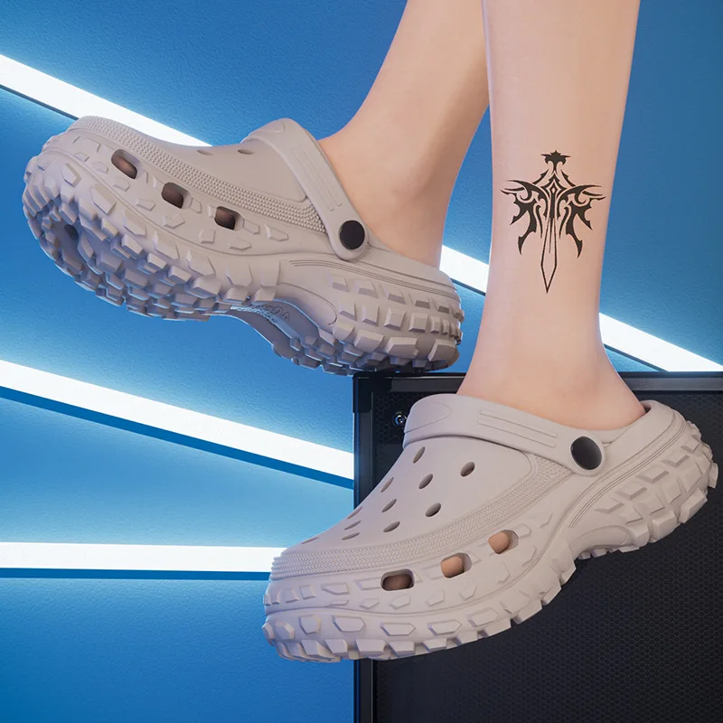 Летние новые уличные повседневные сандалии на толстой подошве модные трендовые