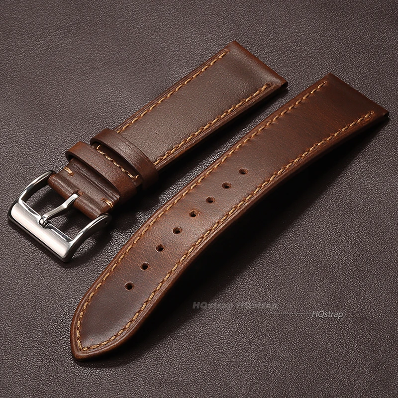 Ремешок из воловьей кожи для мужских и женских часов