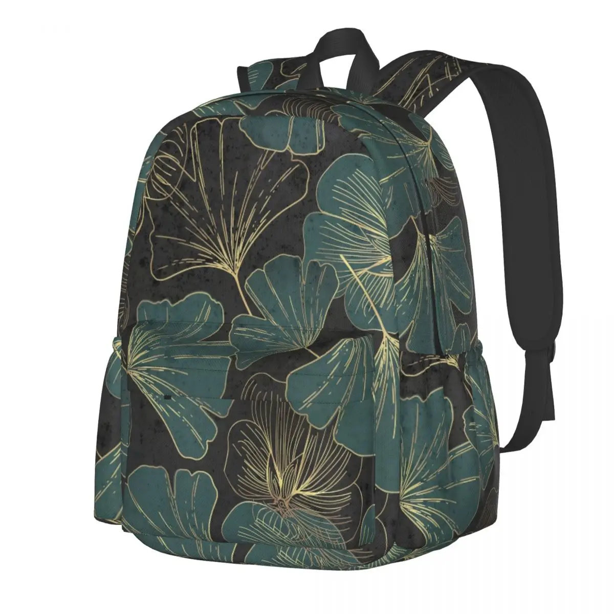 

Gingko Biloba Backpack Leaves Art Print Cycling Backpacks Female Cool School Bags Colorful Lightweight Rucksack