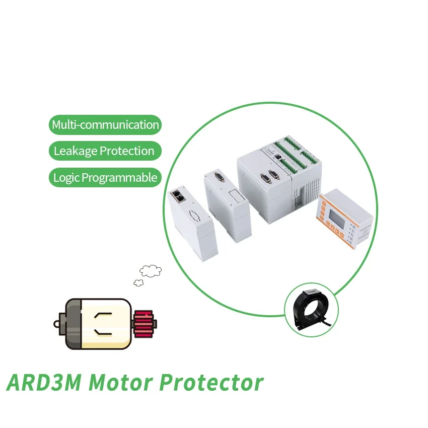 Разделенная защита двигателя серии ARD3M спецификация тока (0 1-800А) ЖК-дисплей