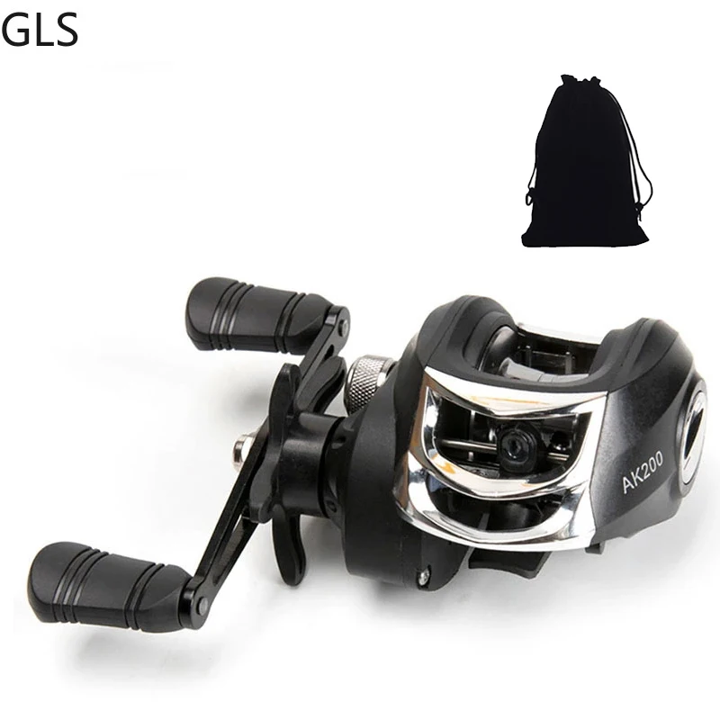 

GLS 2023 Baitcasting Fishing Reel 8KG Max Drag With Magnetic Brake Left/Right Hand Fishing Coil Carretilha Pesca