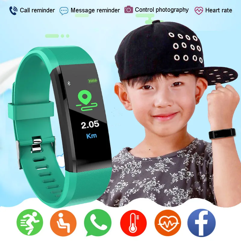 Silicone Kids Smart Watch Bambini Smartwatch Fitness Tracker Per Ragazzi Ragazze Smart Clock Sport Impermeabile Bambino Smart-Watch