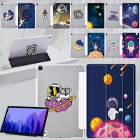 for samsung galaxy a8 10 5 2022tab a7 lite 8 7tab a7 10 4 2020tab a 10 1 2019 leather fold stand transparent tablet case
