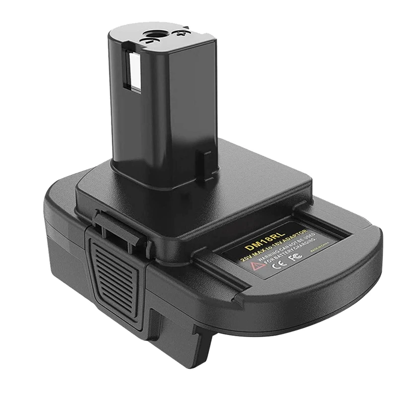 

1 Set DM18RL Battery Converter Adapter For Dewalt/Milwaukee 20V Li-Ion Convertor For RYOBI 18V Lithium&Ni-NH&Ni-CD Battery