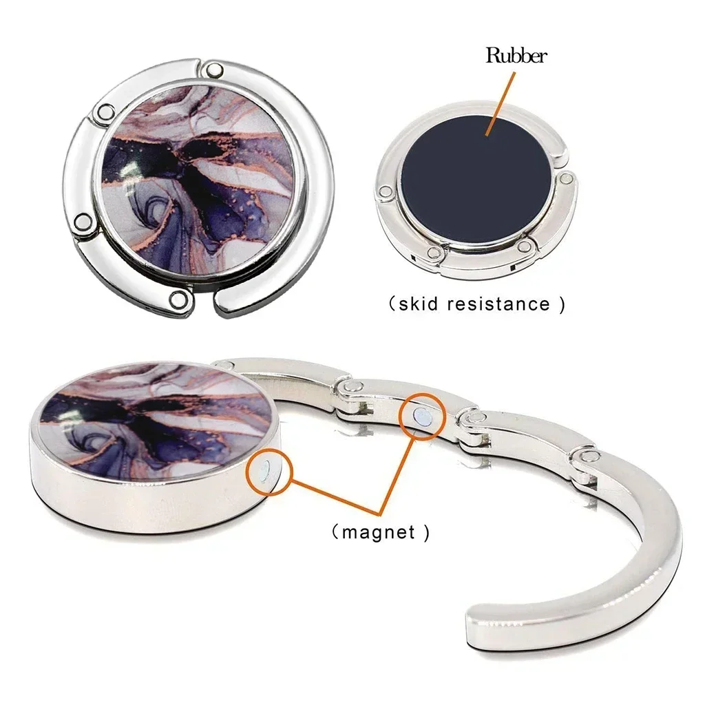 Круглые складные портативные подвесные крючки для сумок столовые столы с