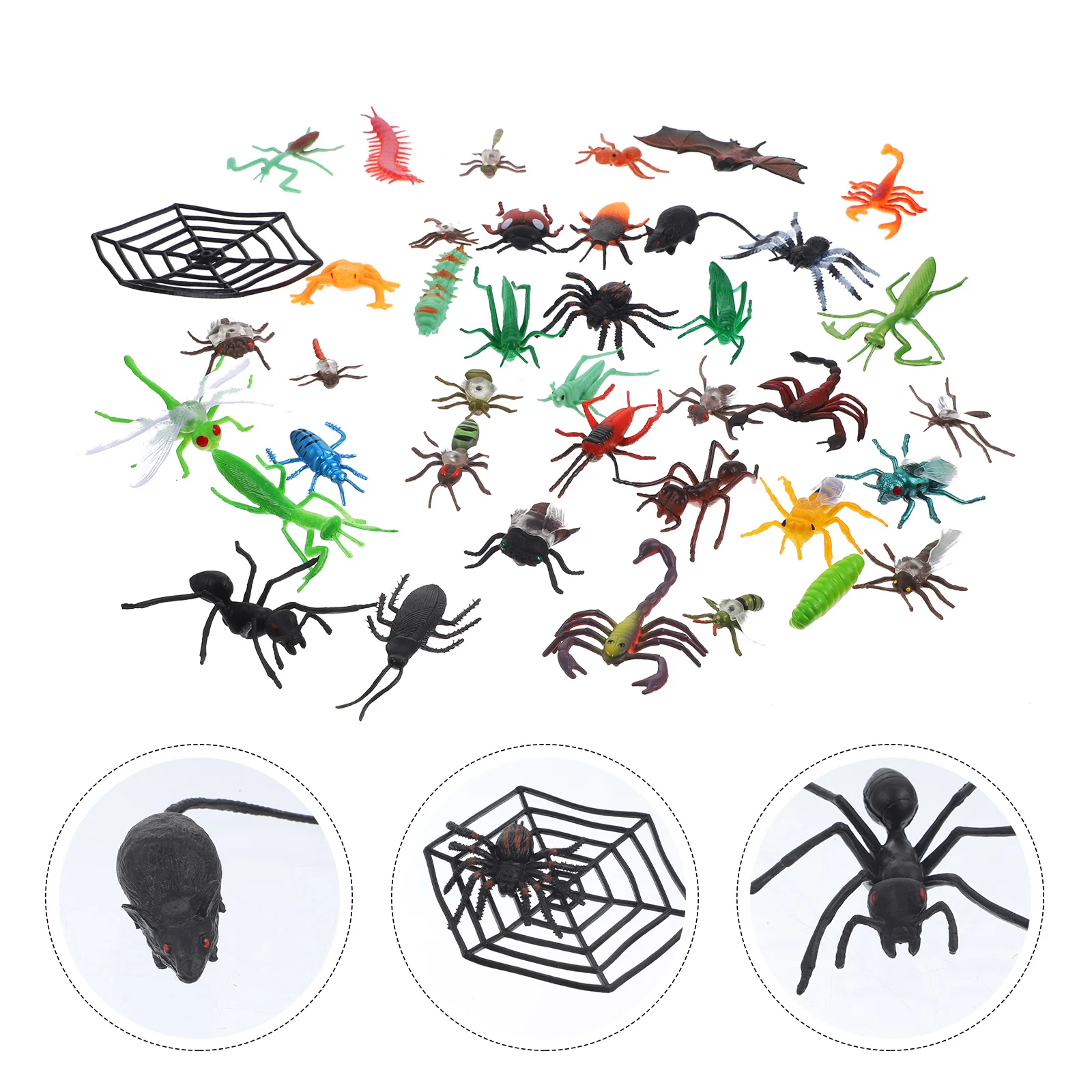 

39 Pcs Display Insect Model Toddler Plastic Insects Realistic Mini Bugs Toy Toys