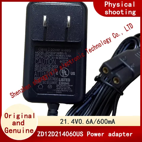 Оригинальный ZD12D 214060 Зарядное устройство для пылесоса США 21,4V0,6A, адаптер питания 600 мА