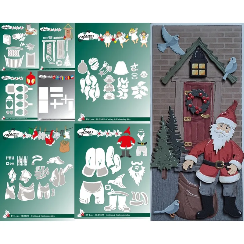 Рождественская коллекция фонарь Engle Санта дверь для стирки раковина одежда флаг