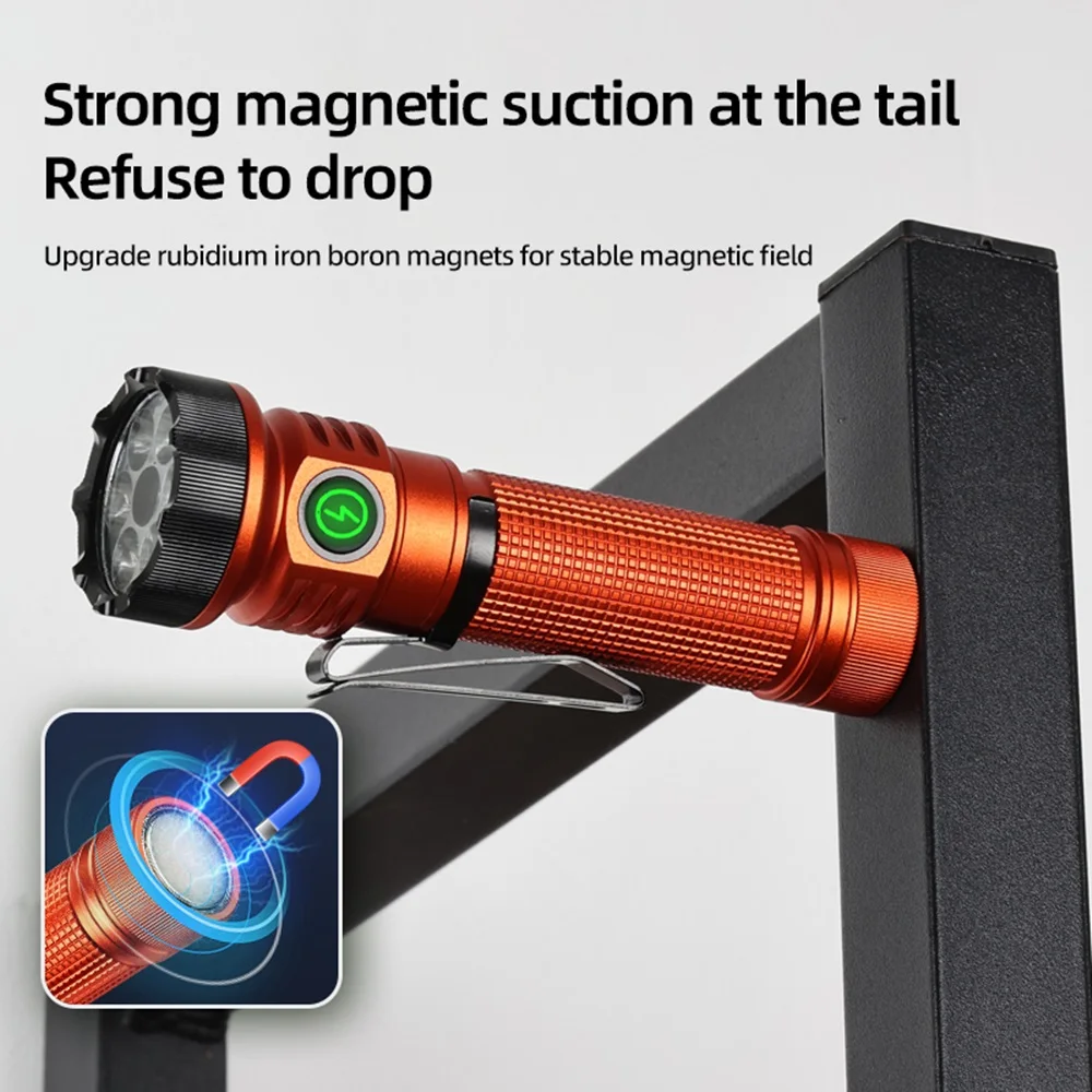 7 светодиодов белый красный зеленый синий 365 УФ-свет многоцелевой магнитный