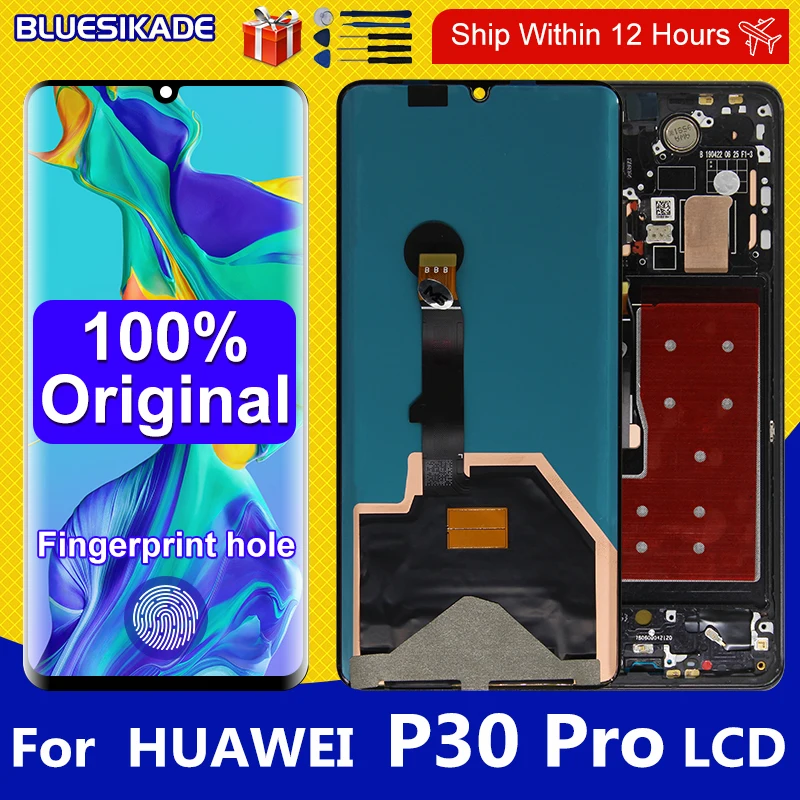 Оригинальный ЖК-дисплей 6 47 &quotдля Huawei P30 Pro сенсорный экран дигитайзер запасная