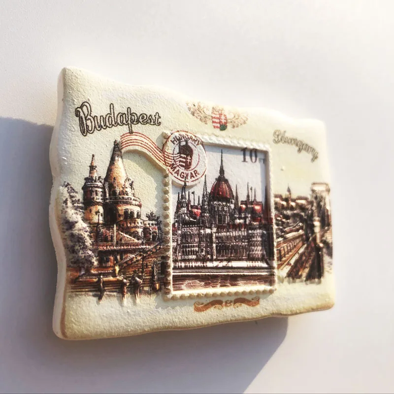 Холодильник сувениры-магниты Будапешт столица Венгрии туристические изделия из