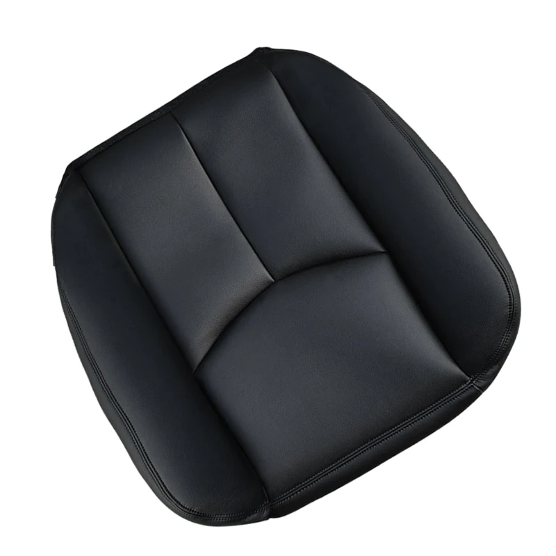

Car Front Driver Side Bottom Seat Cover PU Leather Fit for GMC Sierra Chevrolet Silverado Avalanche Tahoe Black 2003 2004-2006