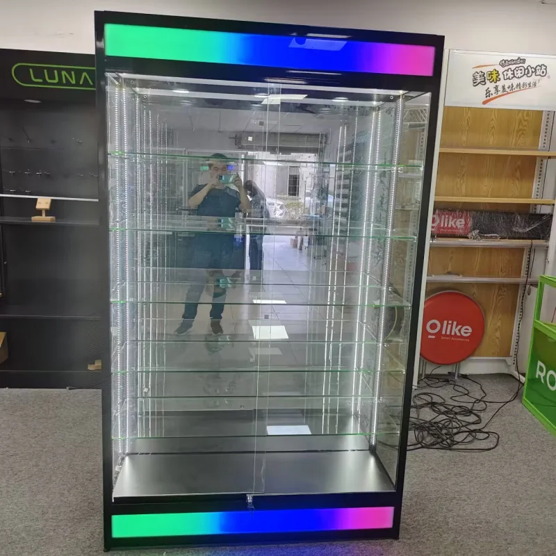 Стеклянная витрина для магазина дыма под заказ цвет женский розничный магазин