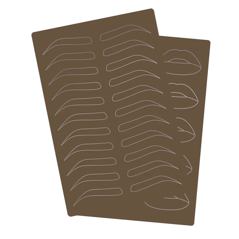 Двухсторонняя кожа для тату-практики 3D микроблейдинг Перманентный макияж