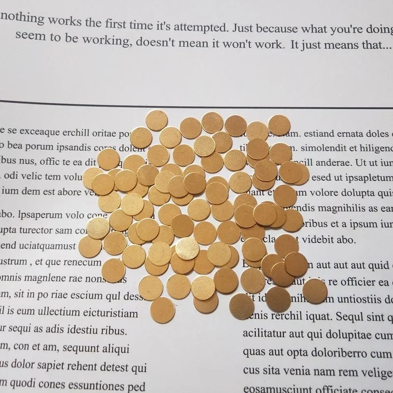 Диаметр 8 мм 10 12 13 15 18 20 м 25 Толщина 1 Латунный круглый диск Подвески Ювелирные