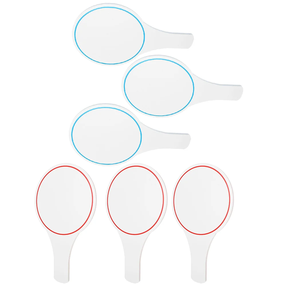 6 шт. доска для оценок практичные белые доски весло портативное пустое