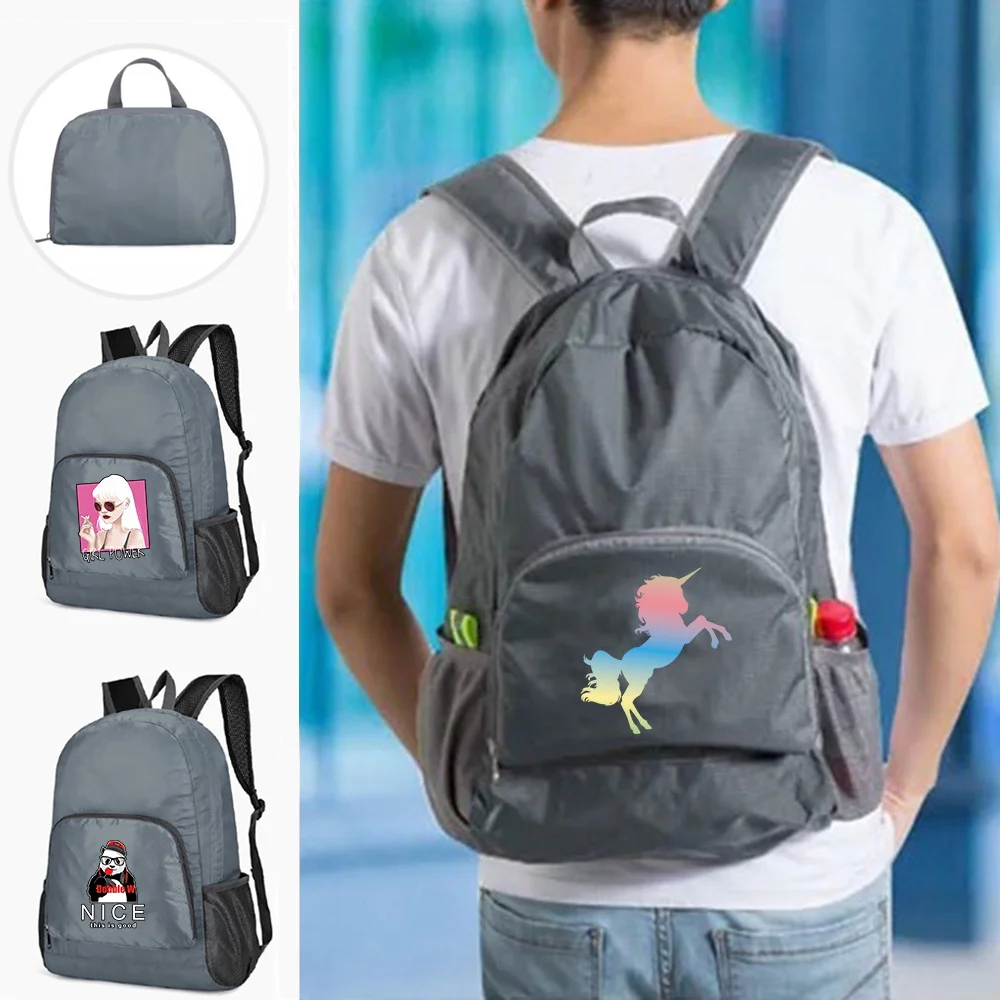 

Foldable Backpack Portable Travel Hiking Bag High Capacity Ultralight Outdoor Pack for Men Waterproof Daypack Color Series