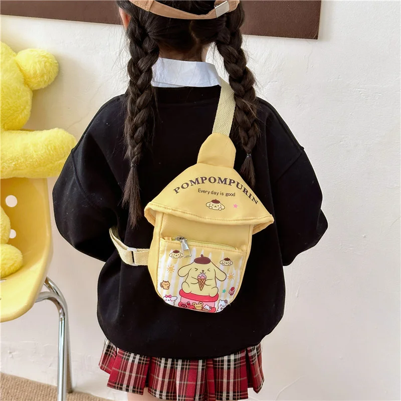 Kawaii Sanrio сумка Hello Kitty Kuromi нагрудная Cinnamoroll через плечо сумки для путешествий