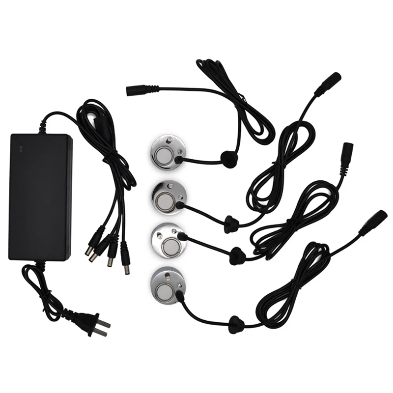 

Mist Maker Fogger Water Fountain Pond Fog Machine Atomizer Ultrasonic Air Humidifier With 4Pcs Atomizing Heads US Plug