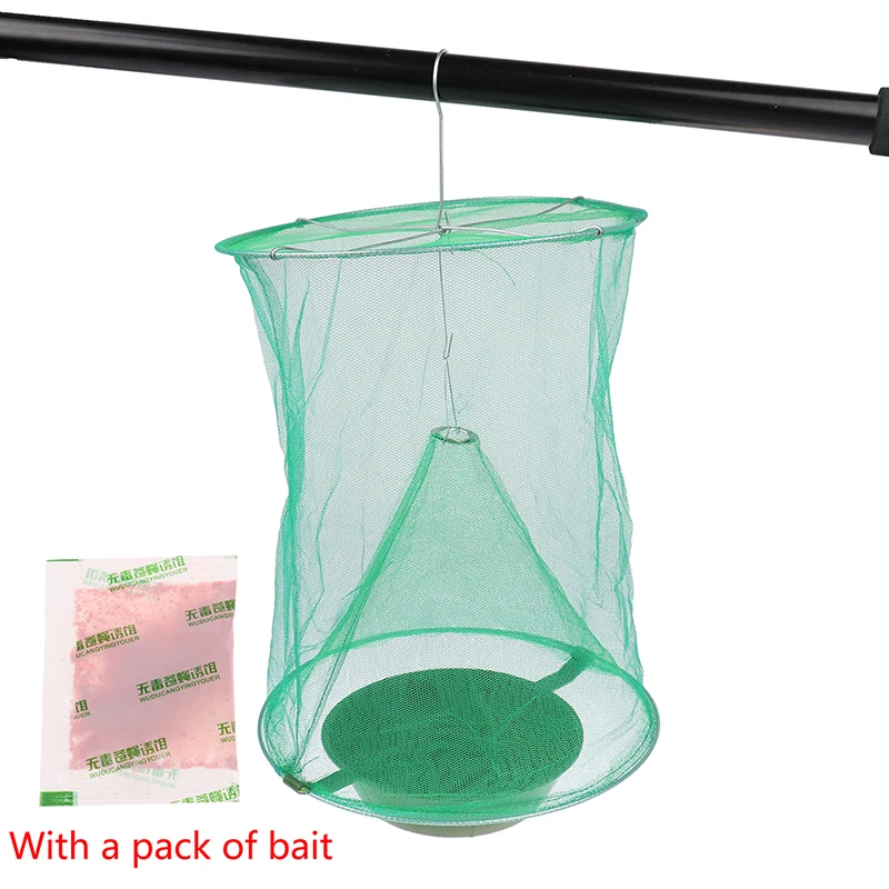 

The Ranch Fly Trap Reusable Fly Catcher Cage Net Trap Pest Bug Catch for Indoor or Outdoor Family Farms Restaurants
