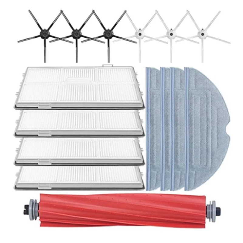 

For Roborock S7 T7S T7plus Accessories Kit Main Brush Side Brush Hepa Filter Mop Cloth Vacuum Cleaner Spare Parts