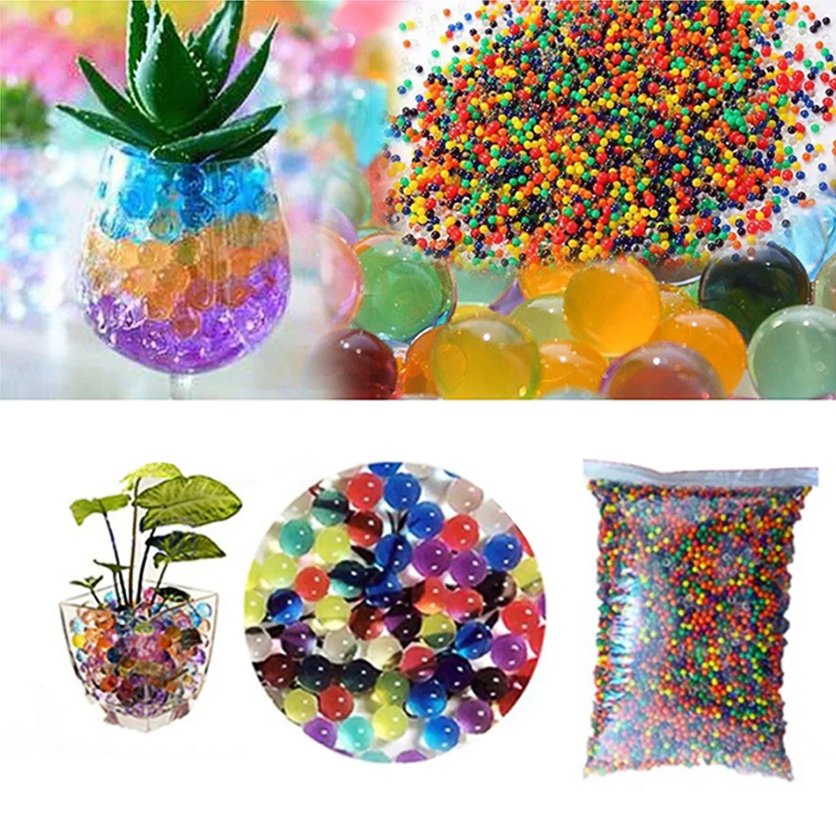 

3000pcs Soil Mud Soil Growing Beads Pearl Beads Jelly
