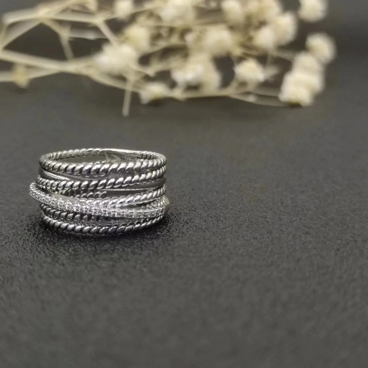 DY David Yurman Cable Collectibles® Stack Ring in Sterling Silver