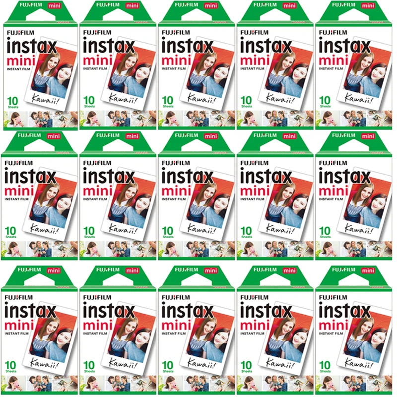 

Пленка Fujifilm instax mini 11 9 8, 10-100 листов, белая, 3 дюйма, широкая пленка для мгновенной камеры mini 8 7s 25 50s 90, фотобумага