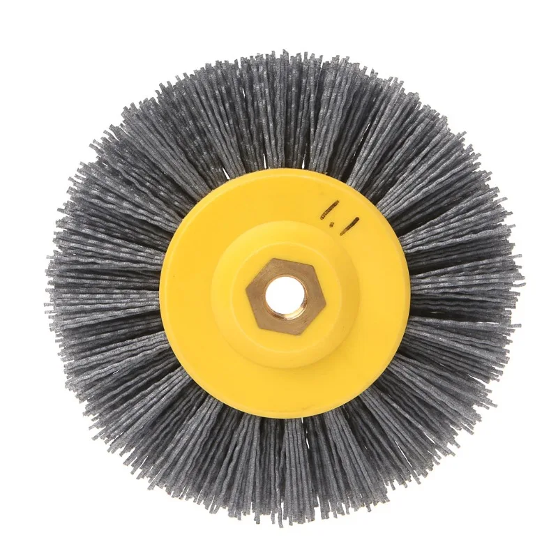 

Nylon Abrasive Wire Polishing Brush Wheel Grinding Brush 6Inch / 150mm For Metal Deoxidation Decontamination Rust Removal