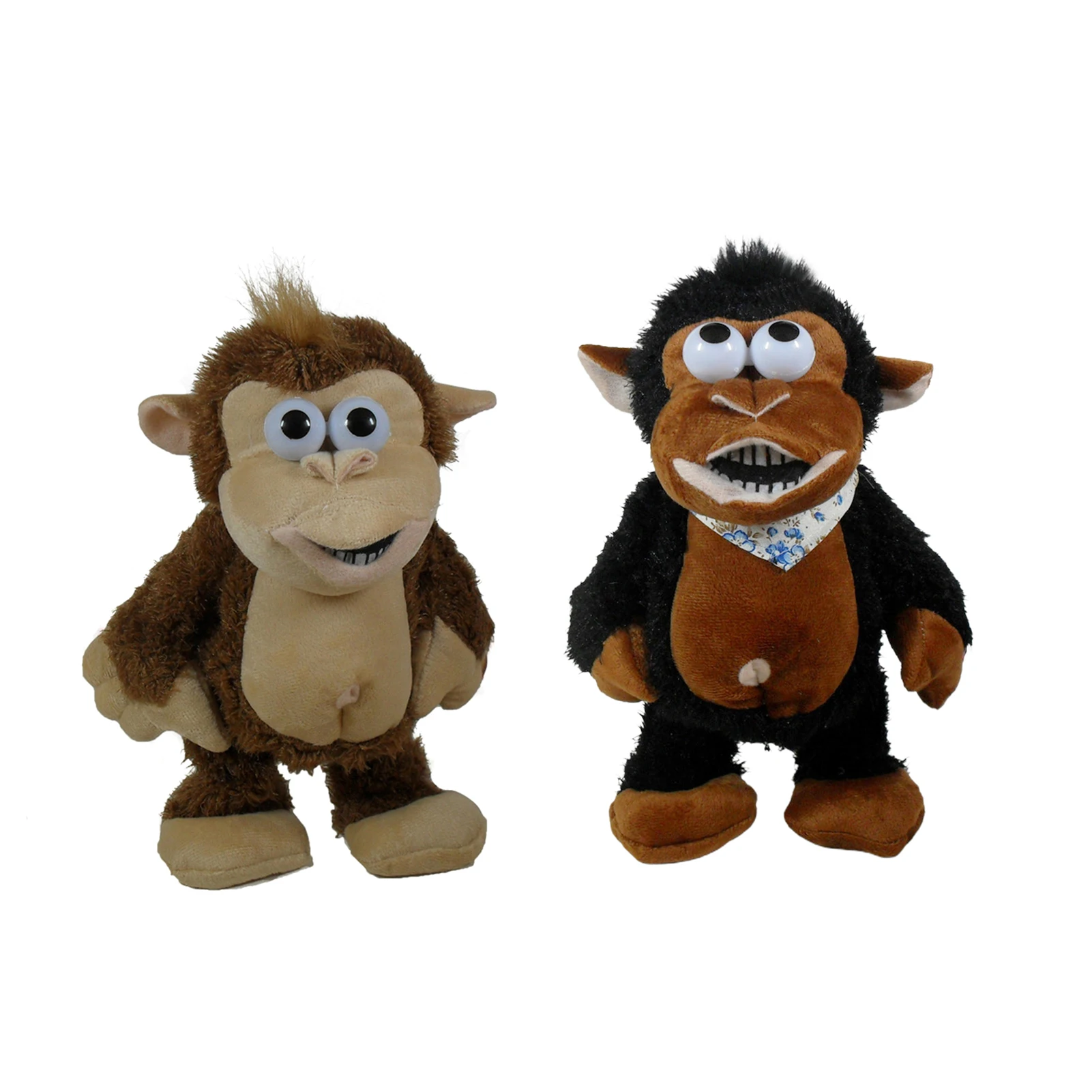 

Stuffed Monkey 13-Inch Interactive Monkey Plush Doll Can Laugh Clap Hands Play Music Cute Soft Monkey Plushie Pillow Toy Babies