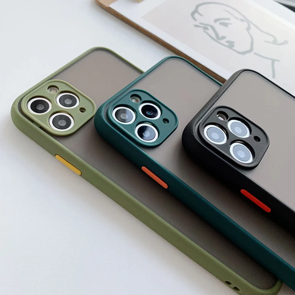 Чехлы для iPhone 15 Pro Max SE 14 7 8 6s Plus 13 12 11 XS X XR полупрозрачный чехол телефона с