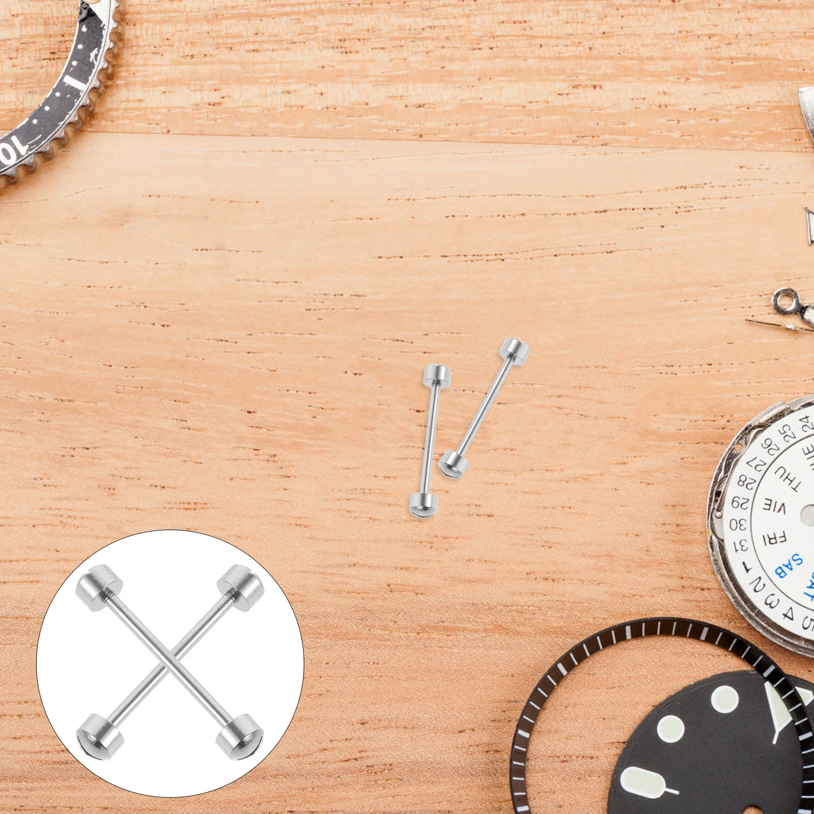2 шт. стержни для винтовых трубок часов стержень завинчивания ремешка