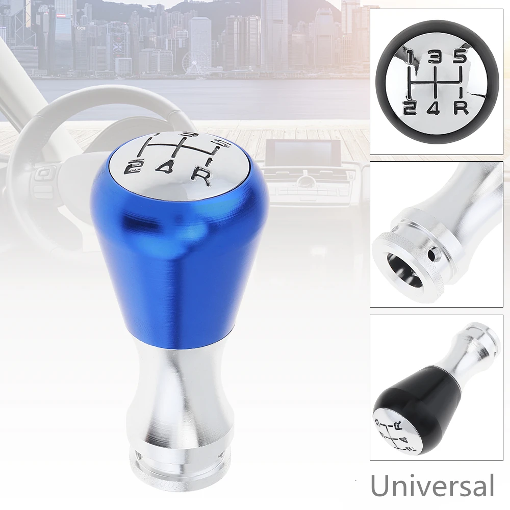 

Universal 5 Speed Metal Car Refit Manual Handball Gear Shift Knob with Four Plastic Adapter / Special Wrench / Mounting Screw